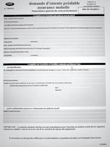 document entente préalable sécurité sociale 